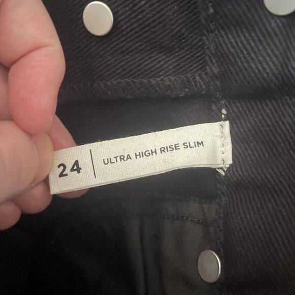 PacSun Womn 24 Rhinestone Butterfly Y2K 90s Grunge Ultra High Rise Slim Jean NWT - Picture 11 of 12